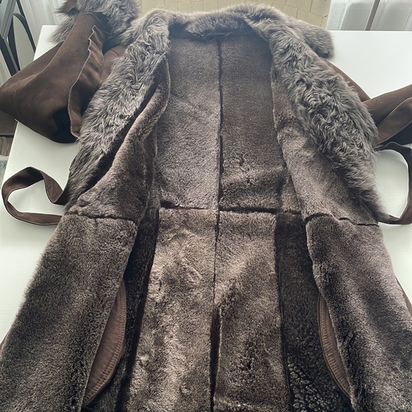 Genuine shearling coat - Picture 6 of 10